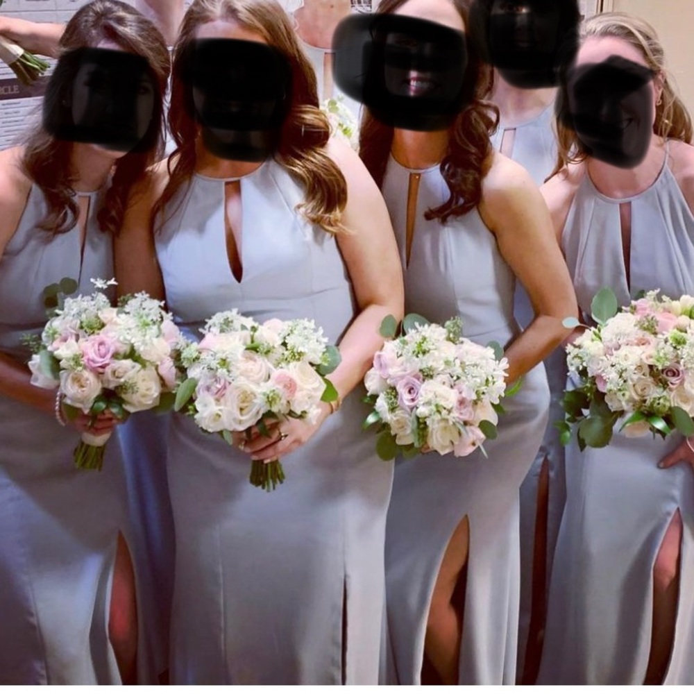 Light blue bridesmaids dress